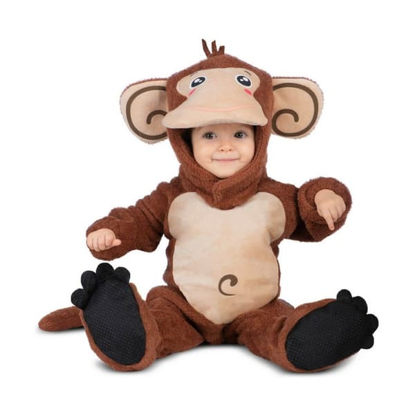 Kostume til babyer My Other Me Beige Brun Abe (4 Dele) - 12-24 måneder