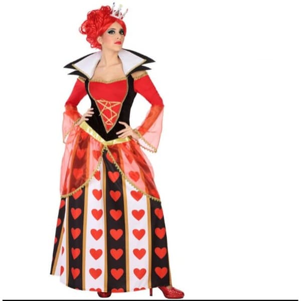 Kostume til voksne Hjerter dame Multifarvet Fantasi - XS/S