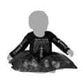 Miniatyrbillede 7 af 11: Kostume til børn Skelet Sort - 6-12 måneder