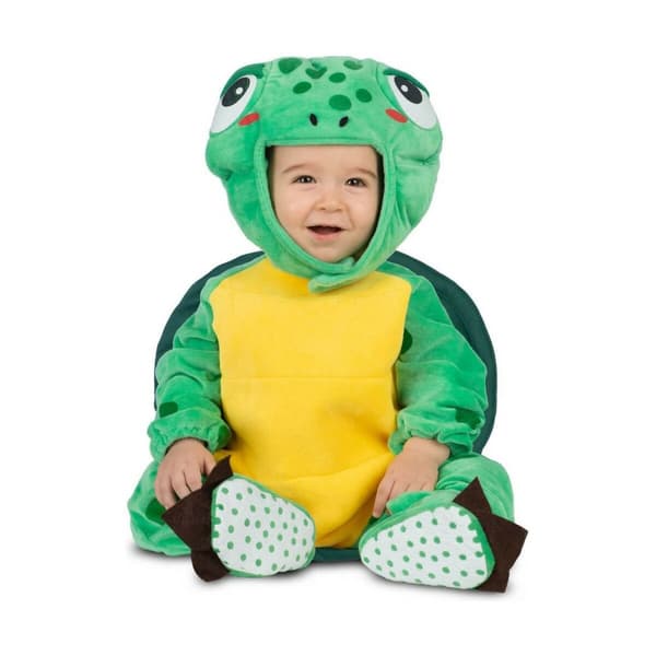 Kostume til babyer My Other Me Grøn Gul Skildpadde (4 Dele) - 7-12 måneder