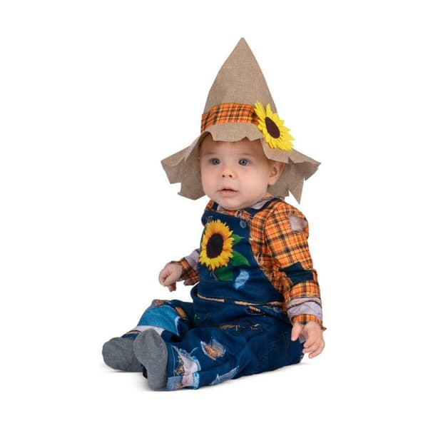 Kostume til babyer My Other Me Blå Orange Fugleskræmsel 7-12 måneder (2 Dele) - 7-12 måneder
