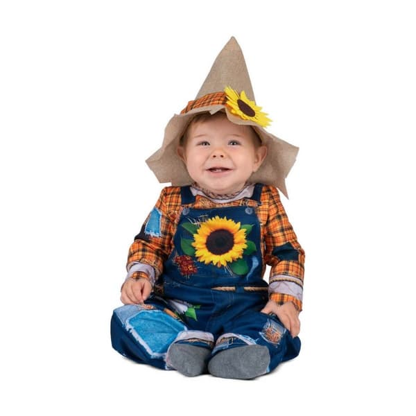 Kostume til babyer My Other Me Blå Orange Fugleskræmsel 7-12 måneder (2 Dele) - 7-12 måneder