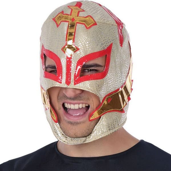 Maske 149464 Maskeret ridder - Guld