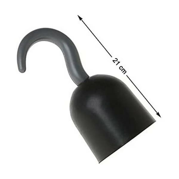 Tilbehør til Kostume Hook Krog 21 cm Pirat Sort