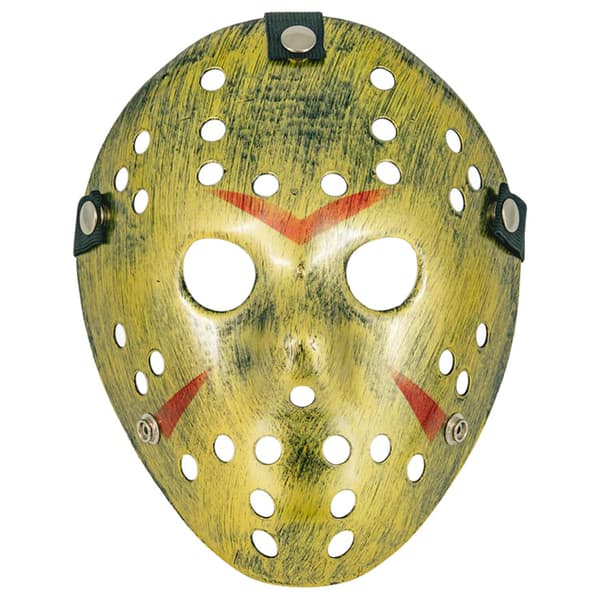Halloweenmask Fredag ​​den 13:e Guld 20x24,5cm