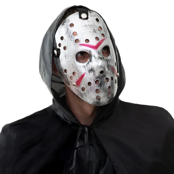 Halloweenmask Fredag ​​den 13:e Silver 20x24,5cm