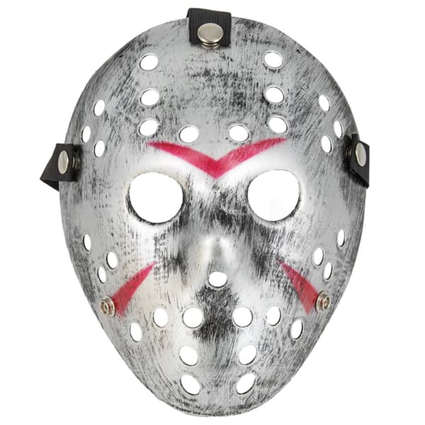 Halloweenmask Fredag ​​den 13:e Silver 20x24,5cm