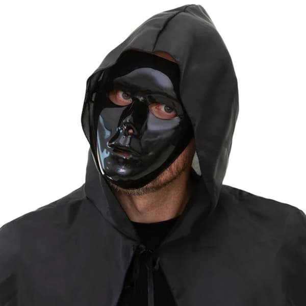 Ansiktsmask Svart 15,5x18cm