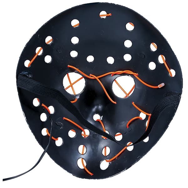 Halloweenmask Silver LED