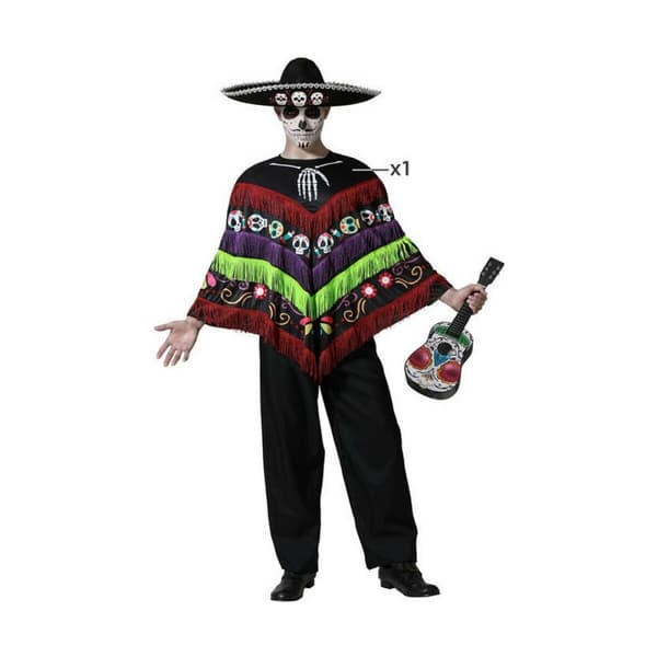 Kostume Kostume til voksne Mexico Sort Onesize