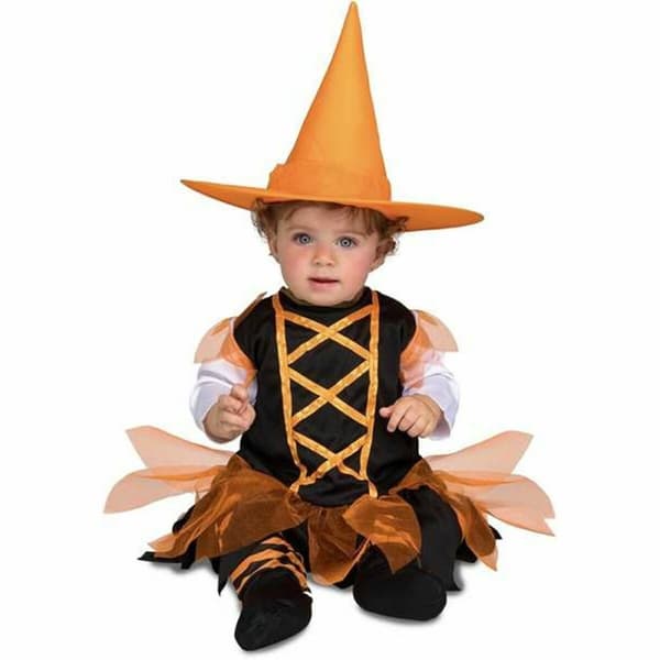 Kostume til babyer My Other Me Orange 2 Dele Heks - 7-12 måneder