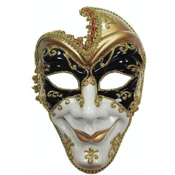 Ansiktsmask för män - Bristol Novelty - Full Face - Svart - Vuxen - Inomhus