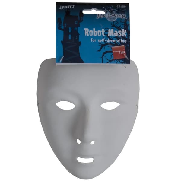 Robotmaske Hvit