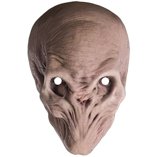 Silence©-masken - Doctor Who© - Blandat - Beige - Förklädnadstillbehör i tunn, flexibel och lätt kartong