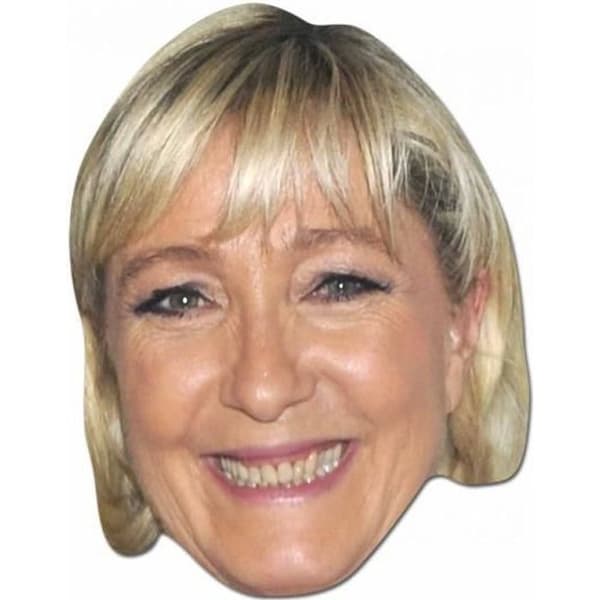 Le Pen stol Marinblå kartongmask