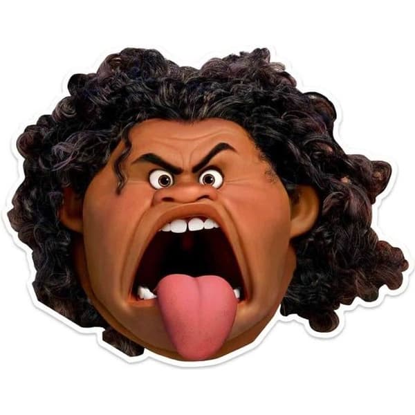 Maui kartongmask - Disney Vaiana - 27cm - Brun