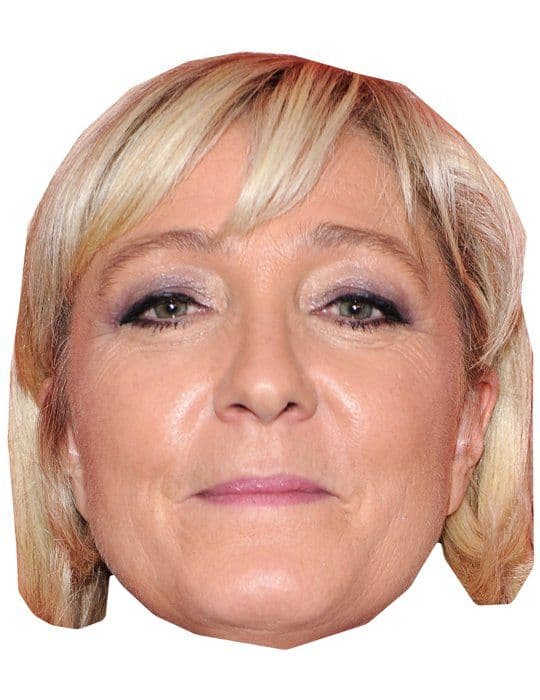 Vuxen Marine Le Pen kartongmask