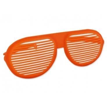 HA orange randiga XXL kostymglasögon: festdräkt tillbehör.