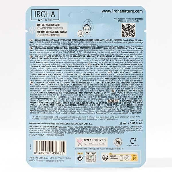 Iroha Nature Repairing Aftersun Mask - Melon