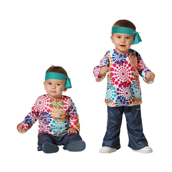 Kostume til babyer Hippie - 6-12 måneder