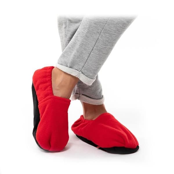 SHOP-STORY - HOT SOX RED: Mikrovågsuppvärmda tofflor