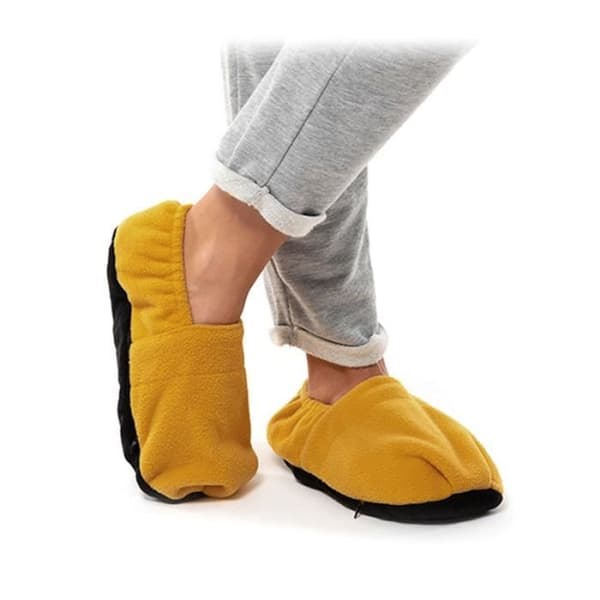 SHOP-STORY - HOT SOX GUL: Mikrovågsuppvärmda tofflor