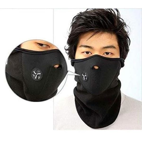 Dekorativa masker Cykelmask utomhusmasker Varmsvart Dammtät kall ansiktsmask LFY90830203_wat
