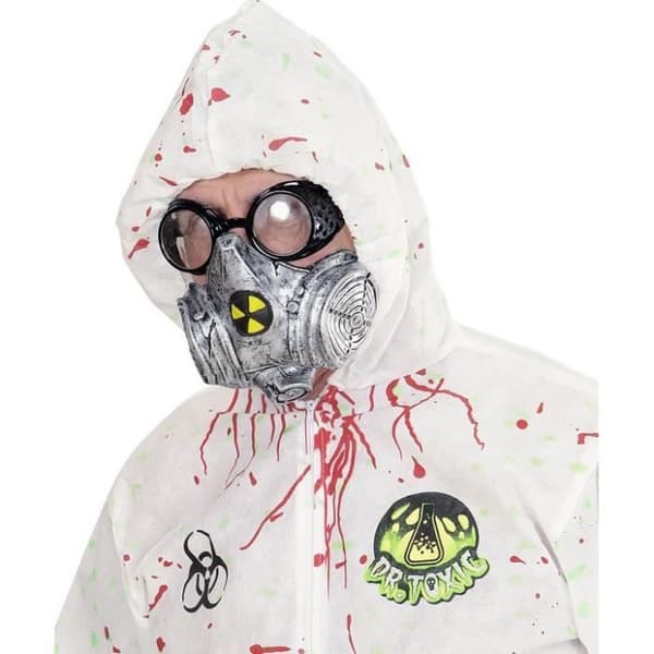 Halloween giftig gasmask för vuxna - 79006 - Gul - Inredning - Unisex