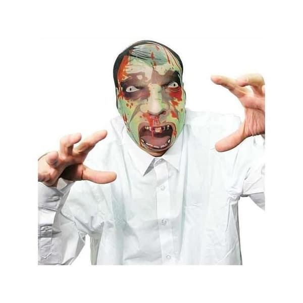 Zombiemask - Grön - Blandad - Barn - Kostym - Från 18 år - Inomhus
