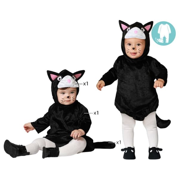 Kostume til babyer Kat - 6-12 måneder
