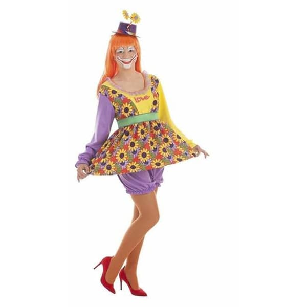 Maskeraddräkt vuxna Love Kvinnlig clown 5 Delar - L