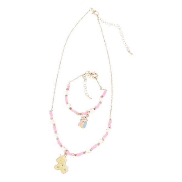 Sæt med Armbånd og Halskæde Inca Collar Y Pulsera Bff Dekorationer (2 pcs)