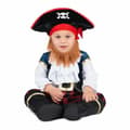 Miniatyrbillede 1 af 4: Kostume til babyer My Other Me Pirat 4 Dele Sort - 7-12 måneder