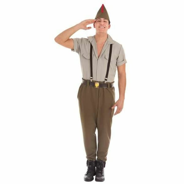 Maskeraddräkt vuxna Legionärsoldat 5 Delar - M
