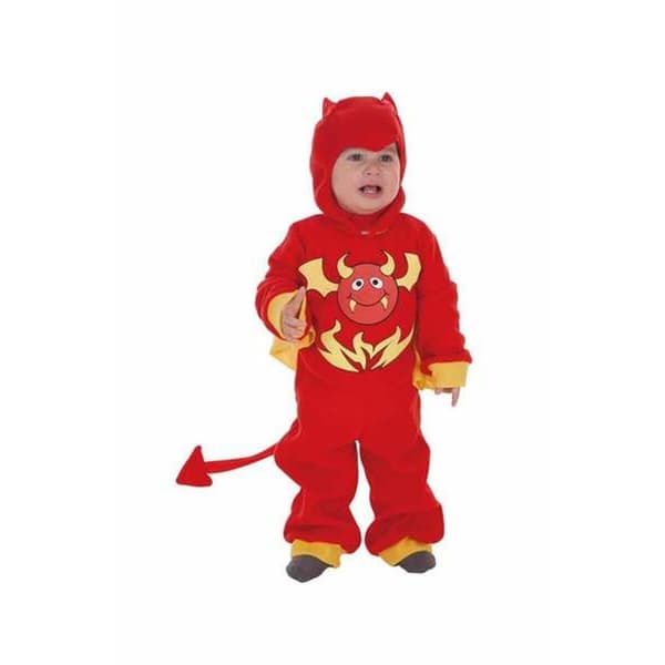 Kostume til babyer 18 måneder Diablo Rød (2 Dele)