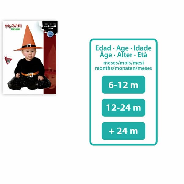 Kostume til babyer Orange Heks Baby - 24 måneder