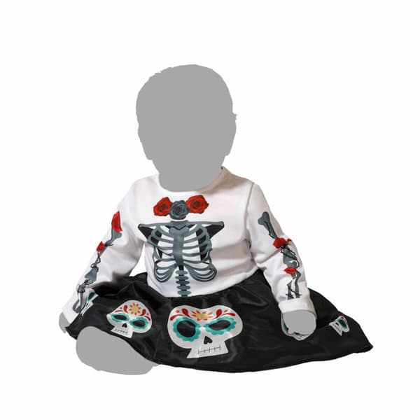 Kostume til babyer Skelet Mexicansk dame - 6-12 måneder
