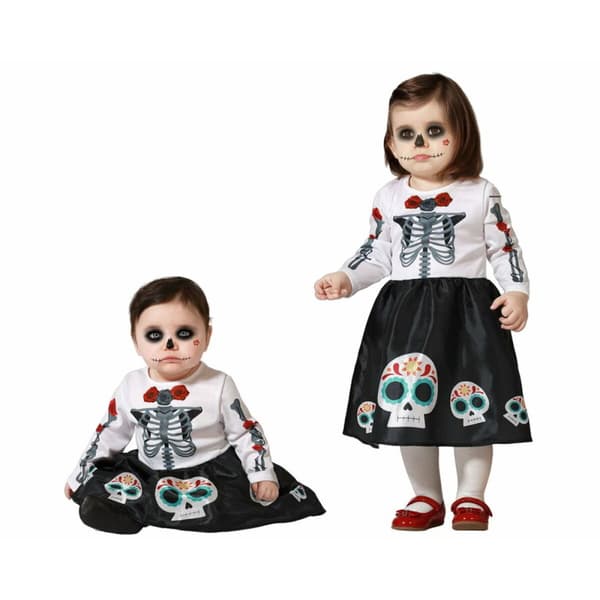 Kostume til babyer Skelet Mexicansk dame - 6-12 måneder