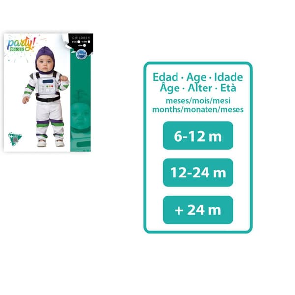 Kostume til babyer Astronaut kvinde - 6-12 måneder