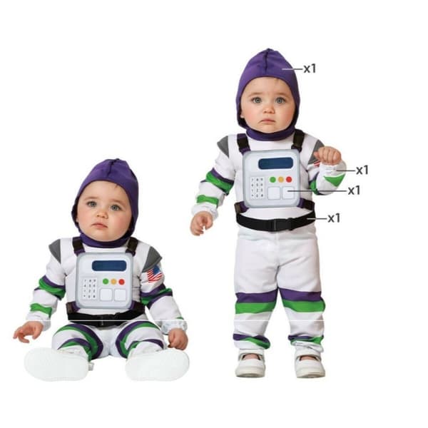 Kostume til babyer Astronaut kvinde - 6-12 måneder
