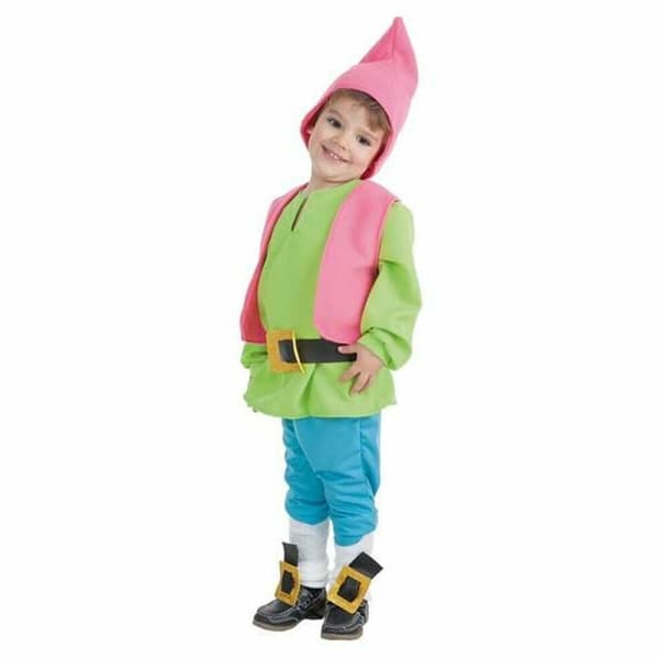 Kostyme baby 24-2180 Grønn Dverg mann 0-12 måneder (6 Deler)