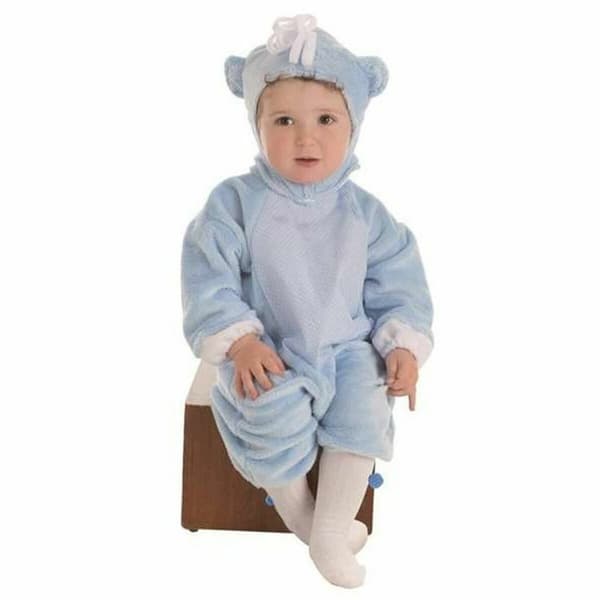 Kostyme baby Blå Teddybjørn (3 Deler) - 1-2 år