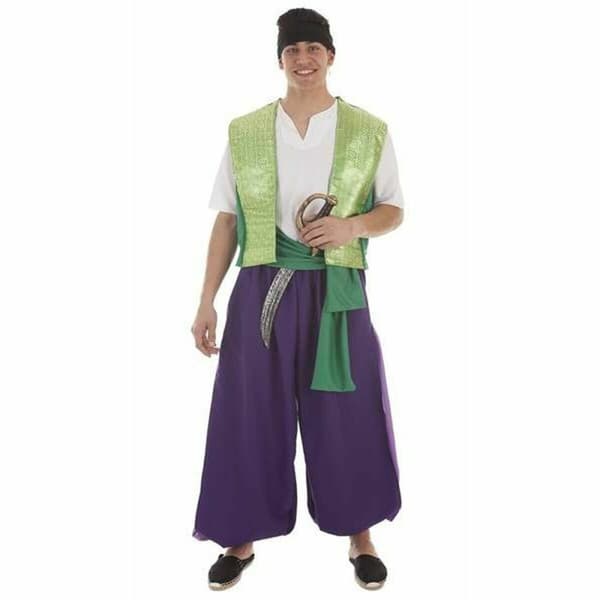 Aikuisten asut Purppura Aladdin 4 Kappaletta - XL