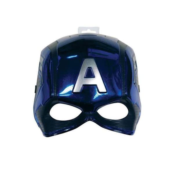 Mask - RUBIER - Captain America - Blå - Barn - Marvel-licens