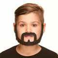 Miniatyrbilde 1 av 2: Falsk skjegg My Other Me Svart