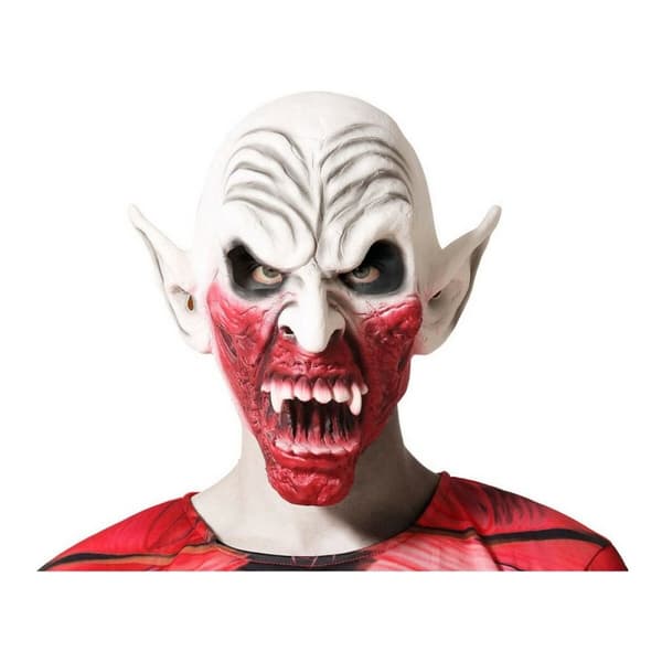 Maske Halloween Hvid Monster