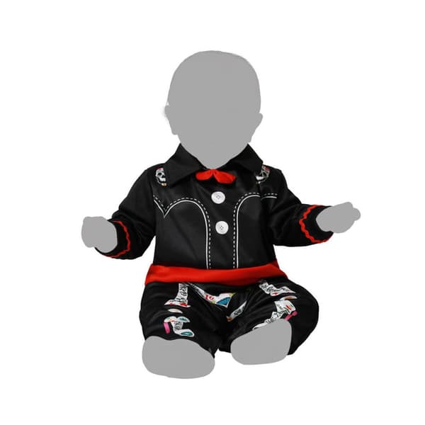 Kostyme baby Skjelett 6-12 måneder