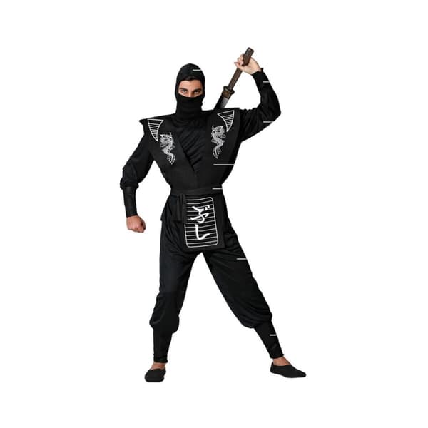 Kostym Ninja Vit - XS/S