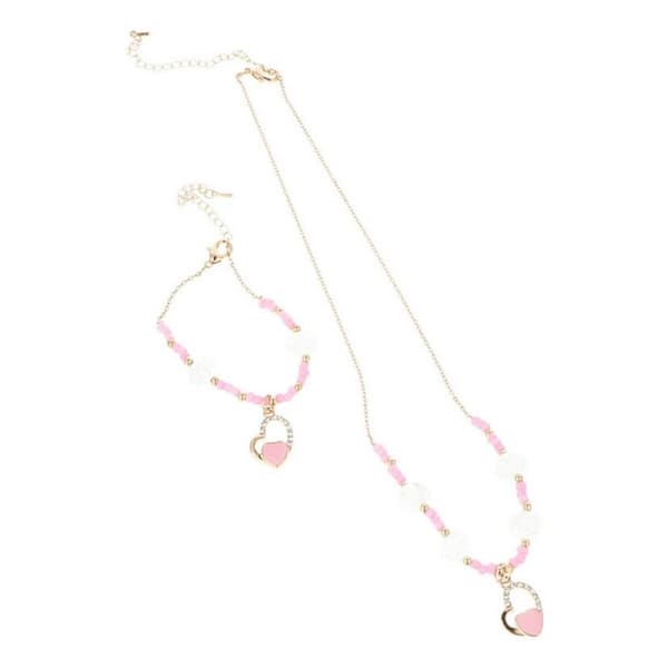 Kaulakoru ja rannekorut setti Inca Collar Y Pulsera Corazones Sydämet (2 pcs)