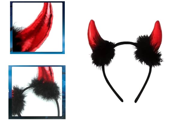 Djävulshorn Diadem - Halloween